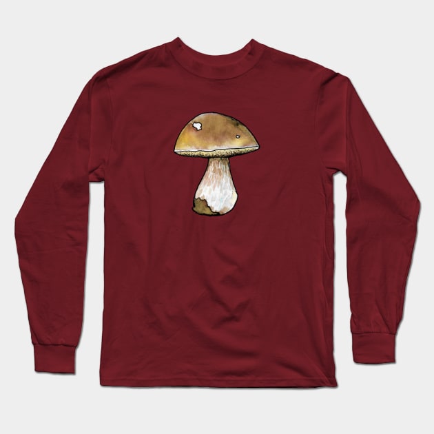 King Bolete Long Sleeve T-Shirt by ThisIsNotAnImageOfLoss